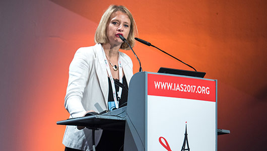 Karine Lacombe, en la IAS 2017. Foto: Steve Forrest/Workers' Photos/IAS 